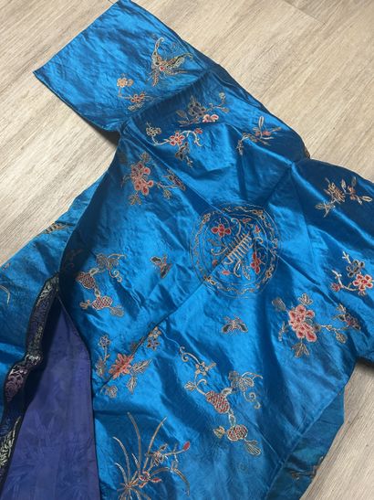 CHINA, Canton - Circa 1900. Set of four blue...