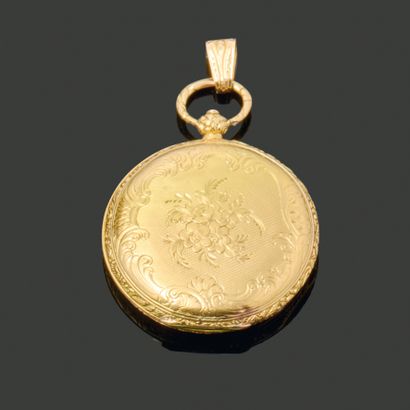 Montre de gousset en or jaune 18K (750),...