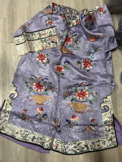 CHINA - Circa 1900. Set of three middle-opening...