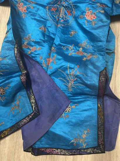 CHINA, Canton - Circa 1900. Set of four blue...