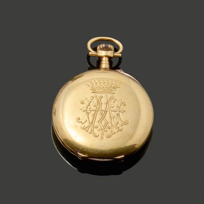 Montre de gousset en or jaune 18K (750),...
