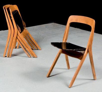 Carl Johan BOMAN (XX)
Suite de quatre chaises...