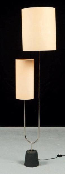 ARLUS
Lampadaire à deux lumières en métal...