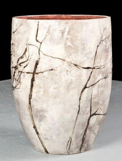 Manufacture de GIEN
Important vase en céramique...