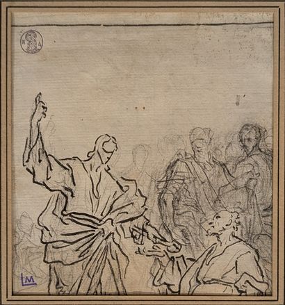 Ecole ITALIENNE du XVIIIe siècle : LE CHRIST...