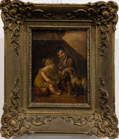 Ecole FRANCAISE du XIXe siècle : ENFANTS...