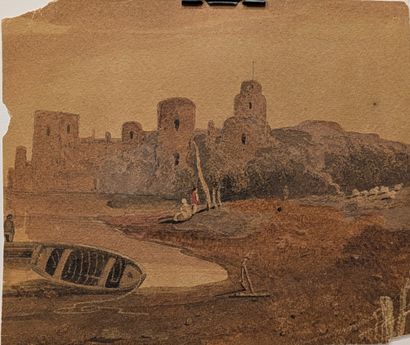 Ensemble d'aquarelles : - G.P. GREEN. Vue...