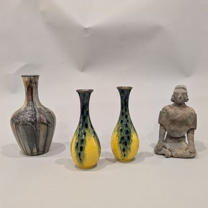 Set: - Paul MILET à Sèvres. Pair of small...