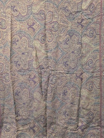 Three small shawls in wool or cashmere. 96...