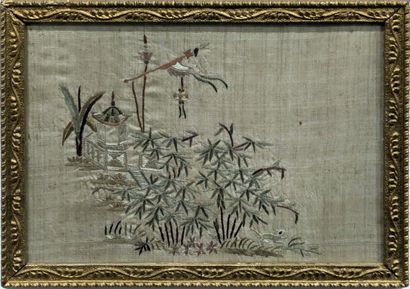 China, 20th century. Set of six polychrome...