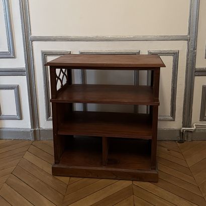 Small shelving unit in mahogany and mahogany...