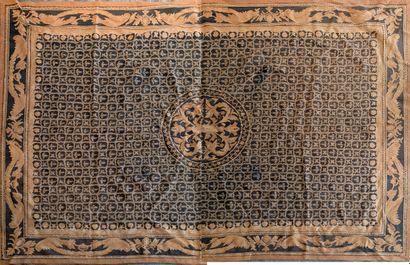Manufacture Royale du Parc. Wool carpet decorated...
