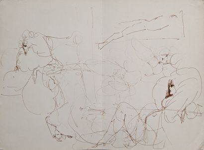 Attribué à Leonor FINI (1907-1996). Ensemble...