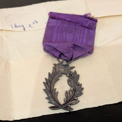 Insigne de chevalier des Palmes Académiques...