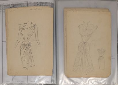 Maison PAQUIN. Set of studio sketches for...