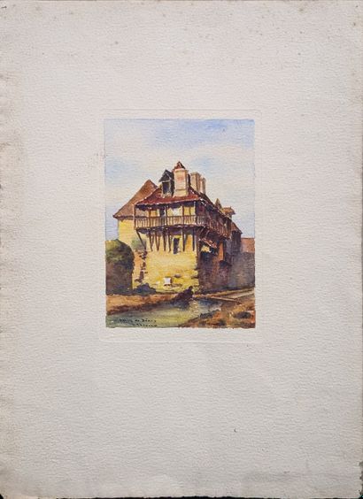 Ecole du début du XXe siècle : PAYSAGE DE...