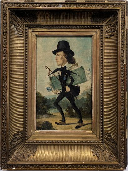 Ecole FRANCAISE du XIXe siècle : L'ARTISTE,...