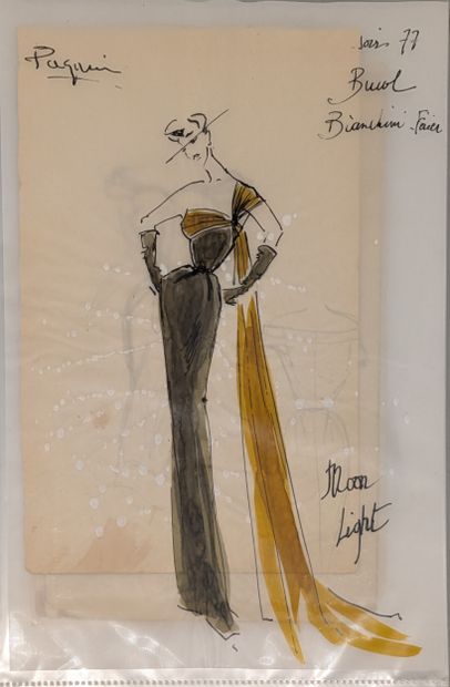 Maison PAQUIN. Set of studio sketches for...