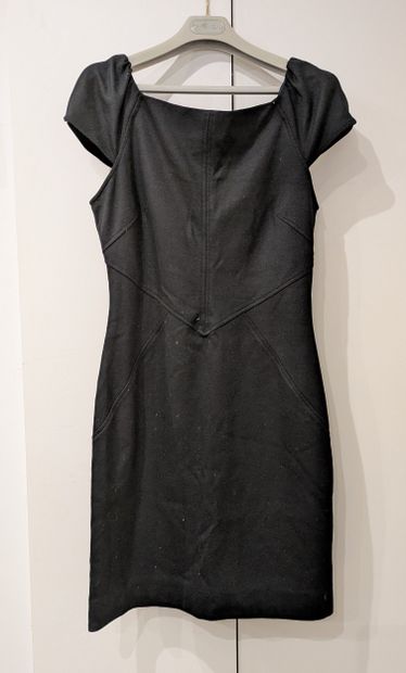 DIANE VON FURSTENBERG, Paris: two black jersey...