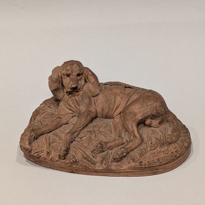 Emmanuel FREMIET (1824-1920). Chien de meute...