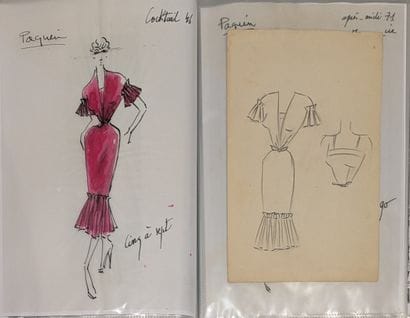 Maison PAQUIN. Set of studio sketches for...