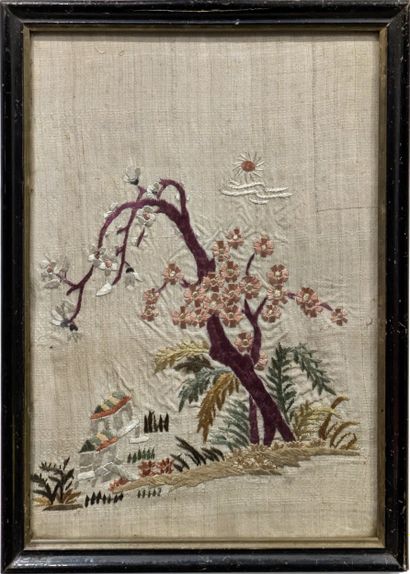 China, 20th century. Set of six polychrome...