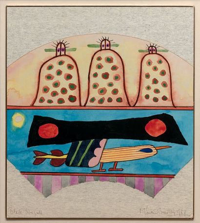 Martin BRADLEY (né en 1931) : BLACK SEAGULL,...