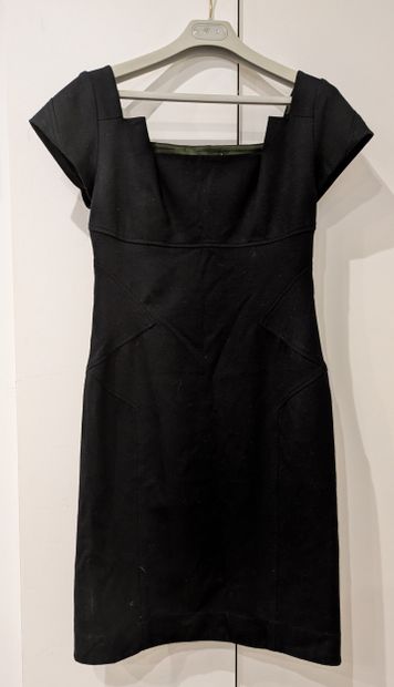 DIANE VON FURSTENBERG, Paris: two black jersey...