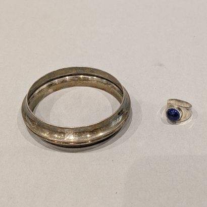*Georg JENSEN. Ensemble : - bracelet jonc...