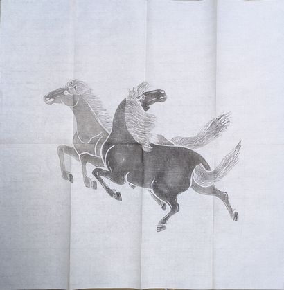 *Chinese prints on rice paper.
