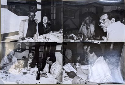 *Ensemble de photographies d'un dîner avec...