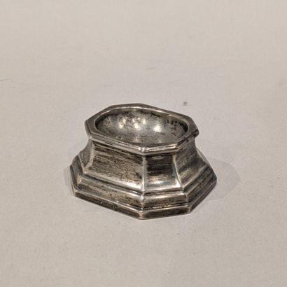 Saleron in silver (950), oval shape. The...