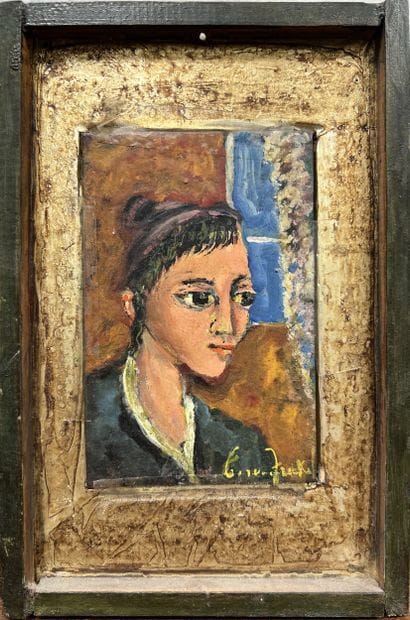*Ecole MODERNE - FRICK*** : PORTRAIT DE FEMME....