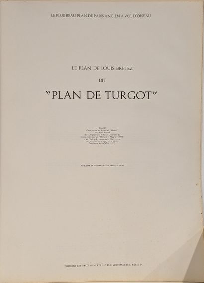 TURGOT. Le Plan de Louis Bretez dit 