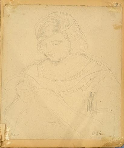 René THOMSEN (1897-1976). Fort ensemble d'études...