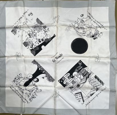 *Commemorative scarf for the newspaper Le...
