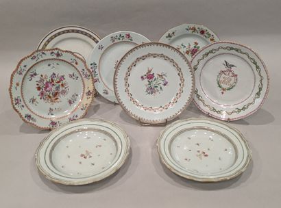 China, 19th and 20th century. Set of six...