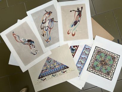 *Suite of twelve stencils based on paintings...