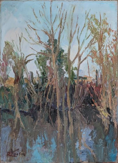 Raymonde VOISIN (1913-2003) : BORD D'ETANG...