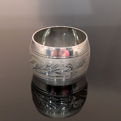 925 silver napkin ring, decorated with a...
