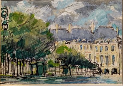 Ensemble : - P. MAISON : VUE DE RUE AU CLOCHER....
