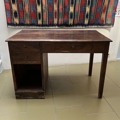 *Bureau demi ministre en bois naturel teinté...