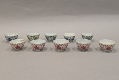 China, early 20th century. Suite of ten small...