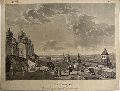*Cl. DEBOUCOURT graveur. Vue de Mouskou prise...