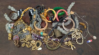 *Lot of costume and ethnic jewelry, including...