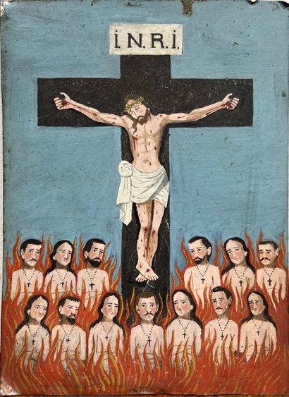 *[Art Populaire]. Croix des âmes, peinture...