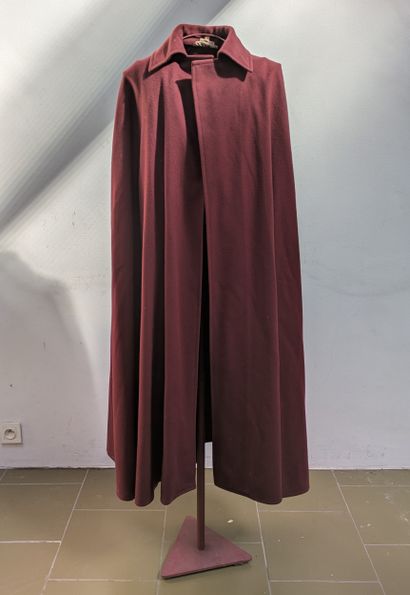 *Yves Saint-Laurent Rive-Gauche. Large burgundy...