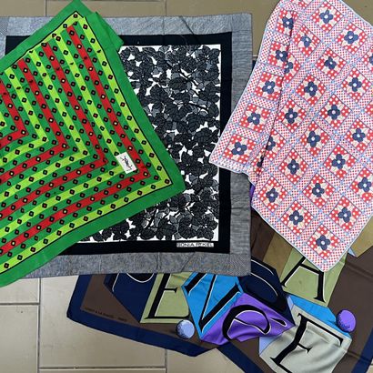 *Set of scarves: Yves Saint-Laurent, diamonds...