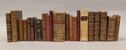 Mannette de livres reliés des XVIIIe et XIXe...