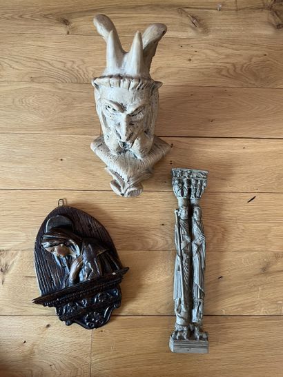 Gothic or Renaissance trinkets in painted...